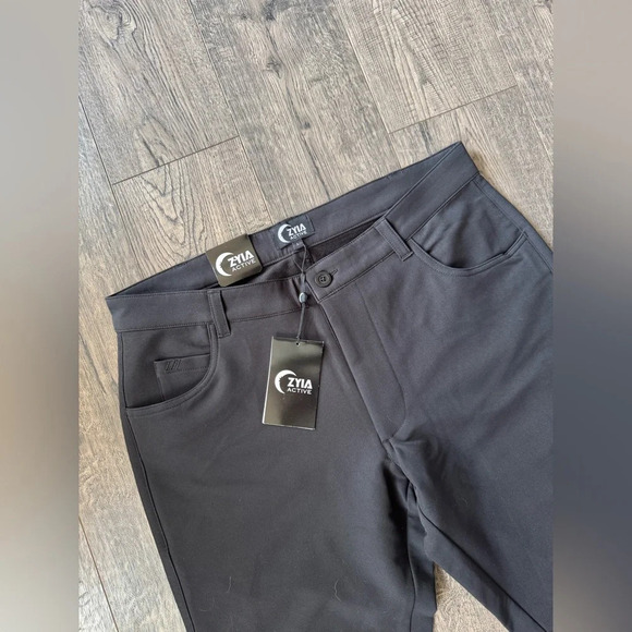 Zyia Men's Black Office Chinos NWT - Picture 9 of 12